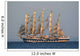 Sailing Ship Wall Decal Design 1