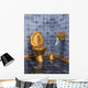 Costly Golden Toilet Wall Decal