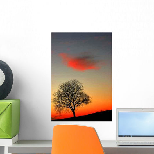 Sunset Tree Wall Decal