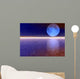 Purple 3D Moon Wall Decal
