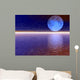 Purple 3D Moon Wall Decal