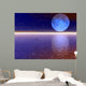 Purple 3D Moon Wall Decal