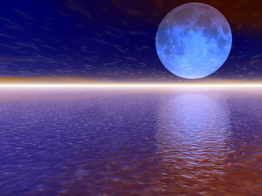 Purple 3D Moon Wall Decal