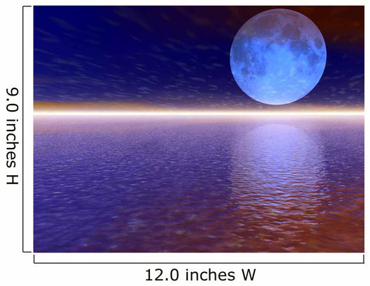 Purple 3D Moon Wall Decal