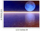 Purple 3D Moon Wall Decal