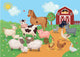 Illustration with Farm Animals Wall Decal