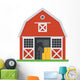 Red Horse Barn Wall Decal