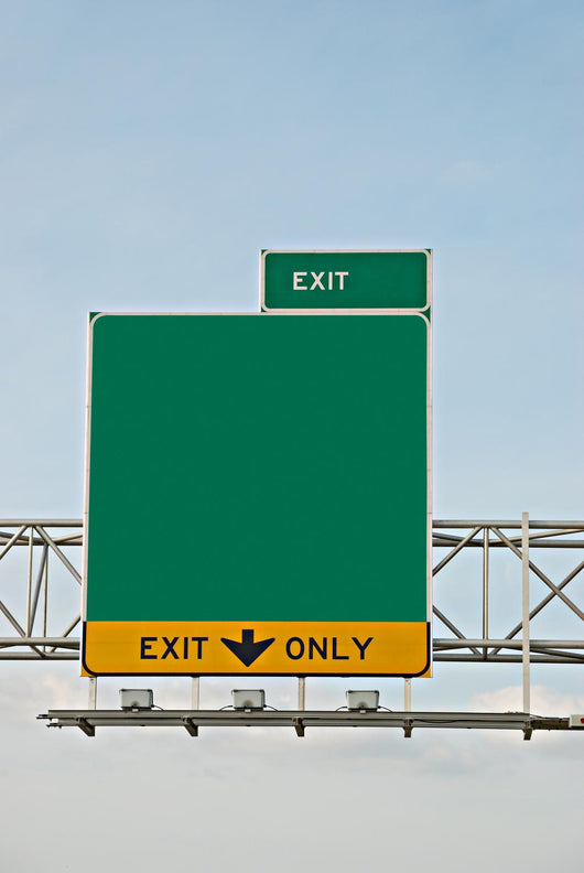 Exit Information Wall Decal