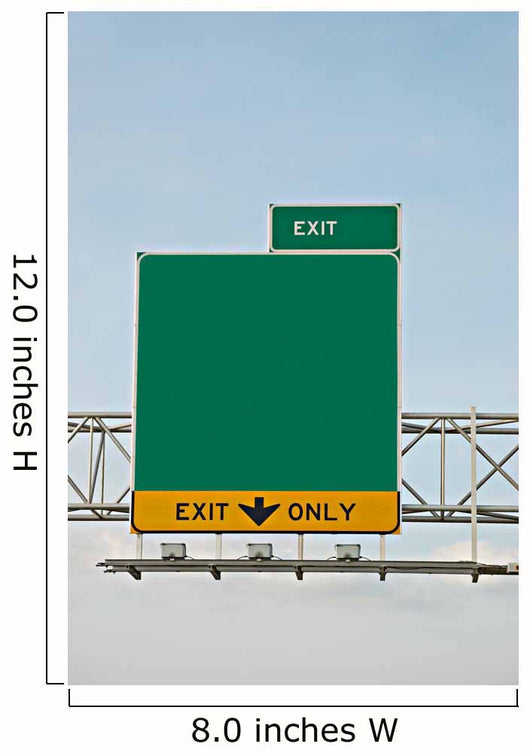 Exit Information Wall Decal