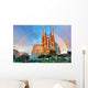 Sagrada Familia Barcelona Spain with Rainbow Wall Decal