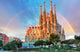Sagrada Familia Barcelona Spain with Rainbow Wall Decal