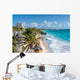 Tulum Ruins and Palm Tree Wall Decal