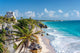 Tulum Ruins and Palm Tree Wall Decal