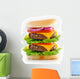 Double Cheese Burger Wall Decal