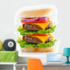 Double Cheese Burger Wall Decal