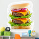 Double Cheese Burger Wall Decal