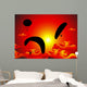 Parachute Sunset Wall Decal