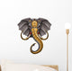 Fantasy Armored Warrior Elephant Wall Decal