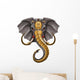 Fantasy Armored Warrior Elephant Wall Decal