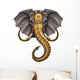 Fantasy Armored Warrior Elephant Wall Decal