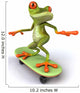 Frog Skateboard Wall Decal Design 1