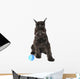 Schnauzer Dog with Ball Wall Decal