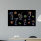 Neon Cocktails Vector Illustration Wall Decal
