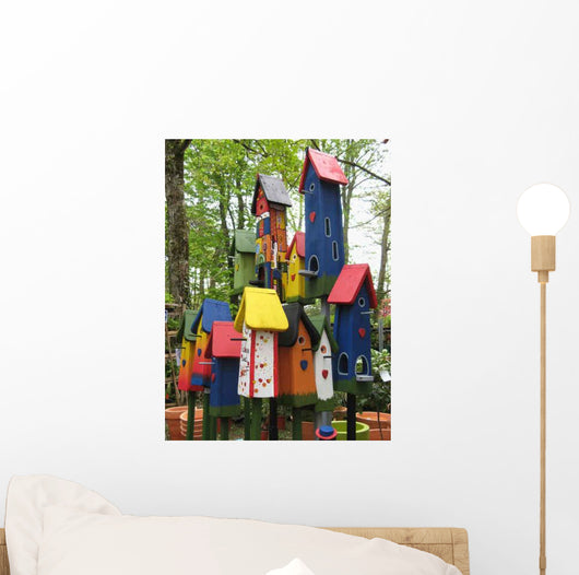 Houses Birds Wall Decal
