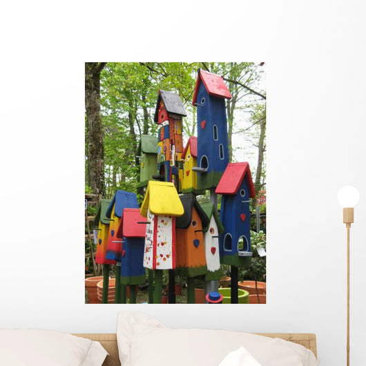 Houses Birds Wall Decal
