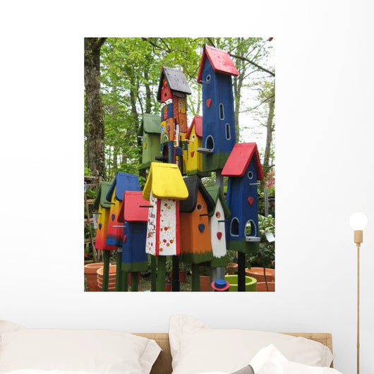 Houses Birds Wall Decal