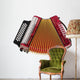 Accordion Clipping Path Wall Decal
