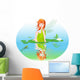Waterlily Frog Pond Fairy Wall Decal
