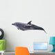 Dark Gray Lying Dolphin Wall Decal