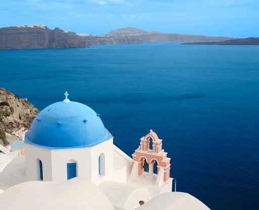 Church from Santorini Greece Wall Decal