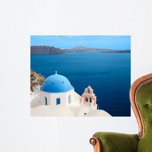 Church from Santorini Greece Wall Decal