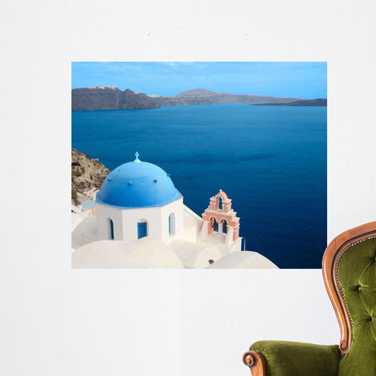 Church from Santorini Greece Wall Decal