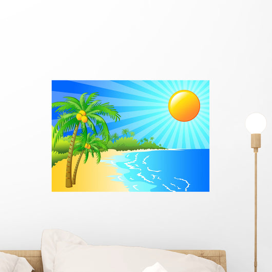 Tropical Island Wall Decal