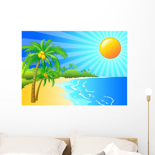 Tropical Island Wall Decal