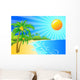 Tropical Island Wall Decal