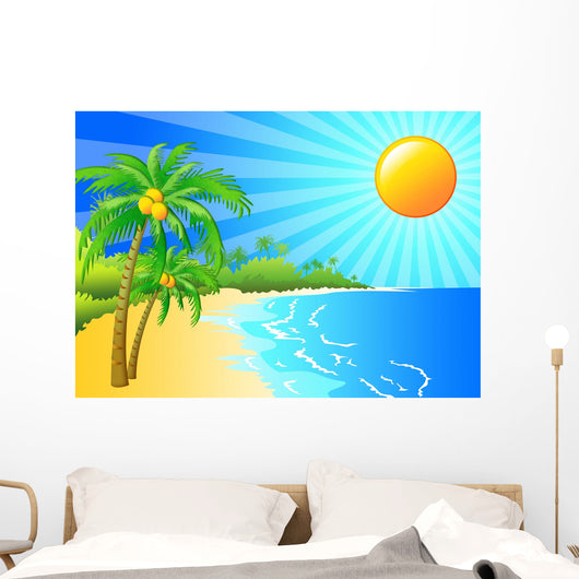 Tropical Island Wall Decal