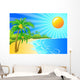 Tropical Island Wall Decal