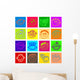 Happy Face Tiles Wall Decal