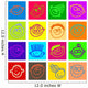 Happy Face Tiles Wall Decal