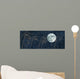 Moon and Grass Collage Wall Decal