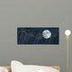 Moon and Grass Collage Wall Decal