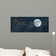 Moon and Grass Collage Wall Decal