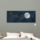 Moon and Grass Collage Wall Decal