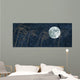 Moon and Grass Collage Wall Decal