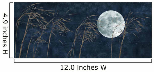 Moon and Grass Collage Wall Decal