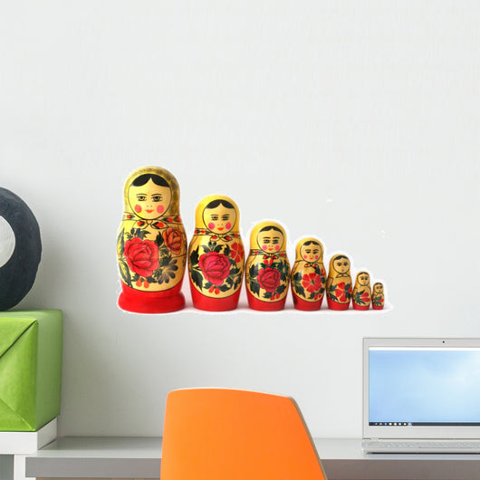Russian Babushka Nesting Dolls Wall Decal